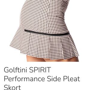 Golftini Women's Checkered Mini Skirt